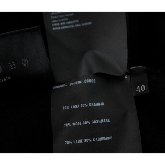 Prada Women Size 40 US2 Black Short Sleeve Crew Sweater Wool Cashmere Knit Tunic - Picture 6 of 8